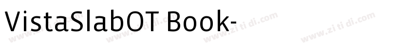 VistaSlabOT Book字体转换